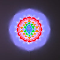 Sri Yantra Harmony Light Sculpture (15-in/39-cm)