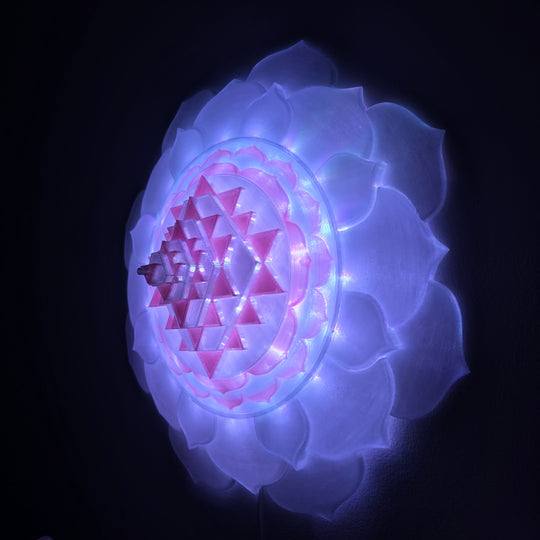 Sri Yantra Harmony Light Sculpture (17.3-in/44-cm)