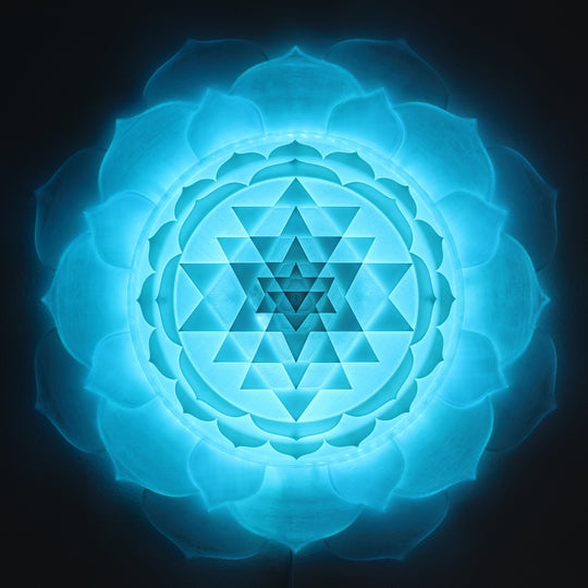 Sri Yantra Radiant Presence Light Sculpture (28-in/71-cm)