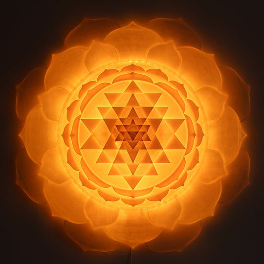 Sri Yantra Radiant Presence Light Sculpture (28-in/71-cm)