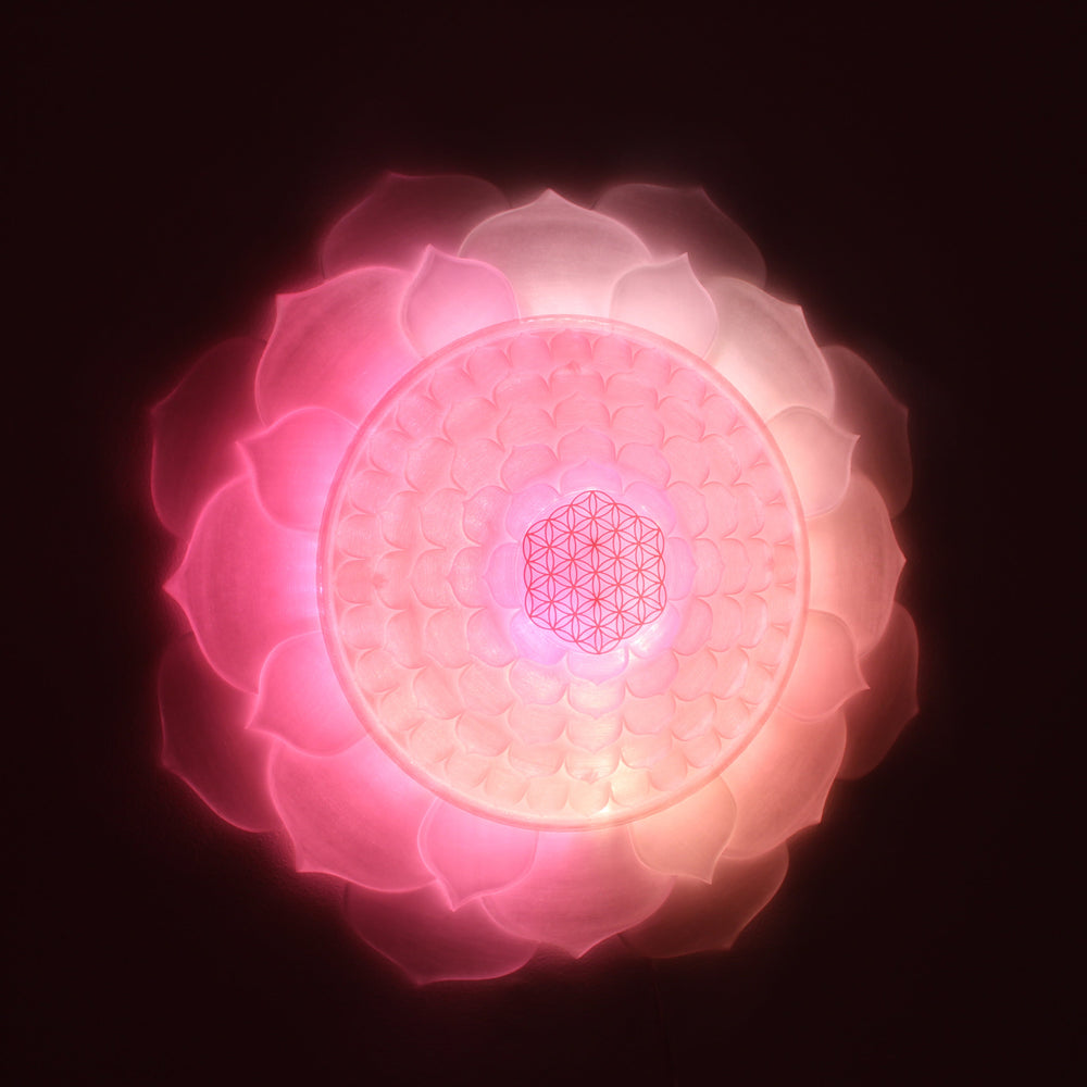 Flower of Life Dattatreya Radiant Presence Light Sculpture (28-in/71-cm)