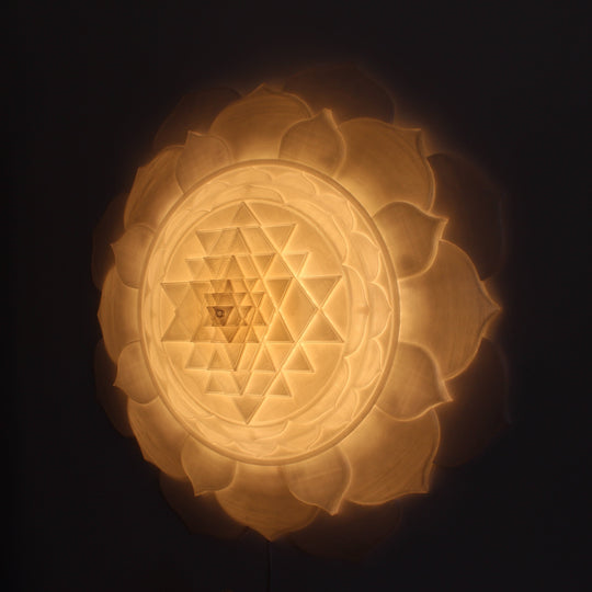 Sri Yantra Aura Light Sculpture (34 in/87 cm)