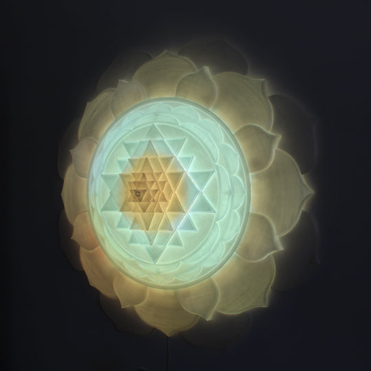 Sri Yantra Aura Light Sculpture (34 in/87 cm)
