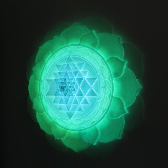 Sri Yantra Aura Light Sculpture (34 in/87 cm)