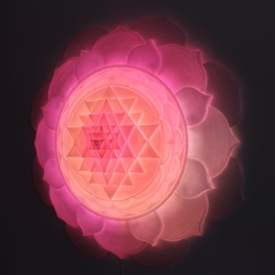 Sri Yantra Aura Light Sculpture (34 in/87 cm)