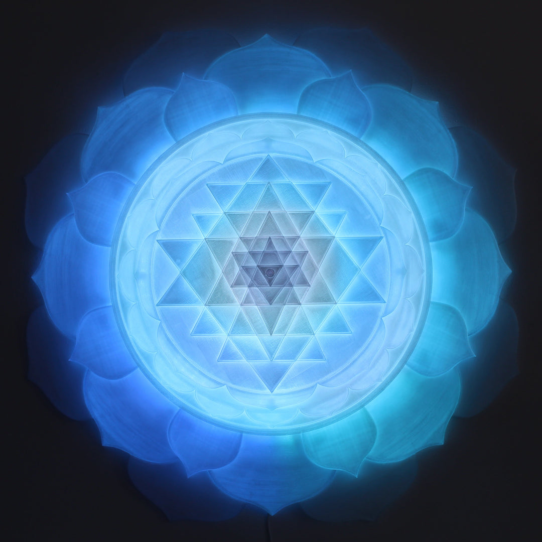 Sri Yantra Aura Light Sculpture (34 in/87 cm)
