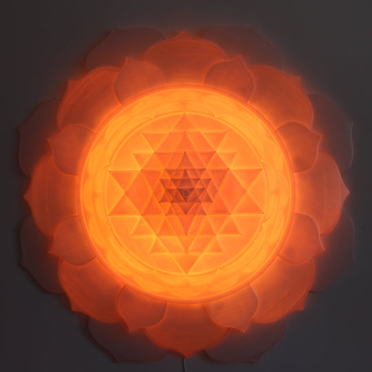 Sri Yantra Aura Light Sculpture (34 in/87 cm)
