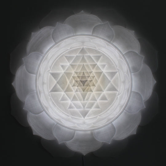 Sri Yantra Aura Light Sculpture (34 in/87 cm)