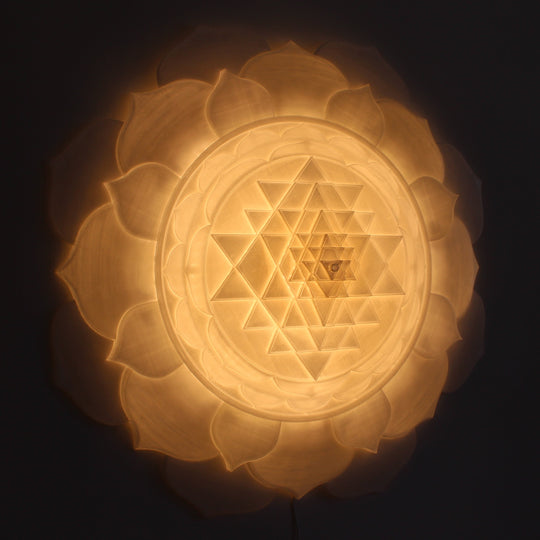 Sri Yantra Aura Light Sculpture (34 in/87 cm)
