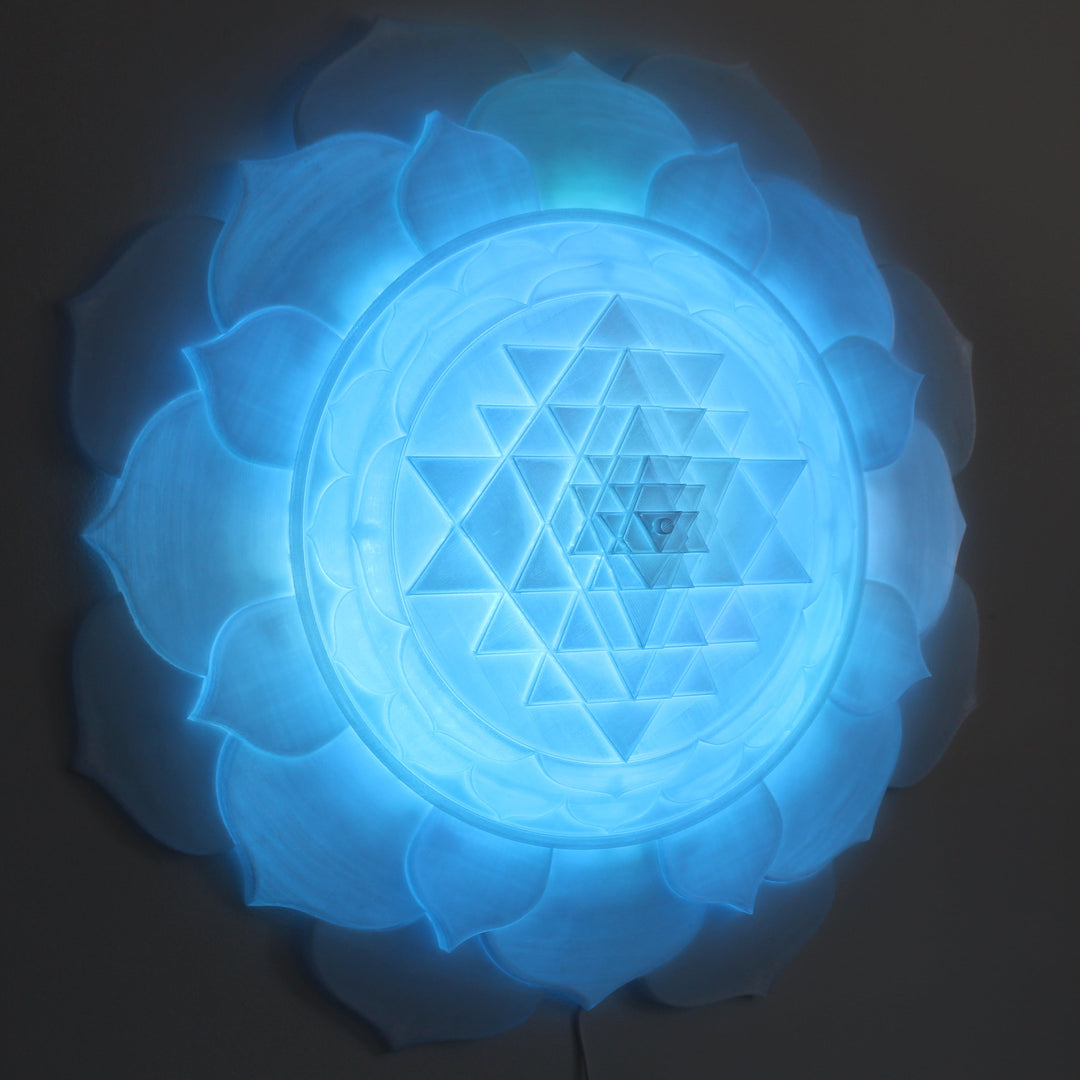 Sri Yantra Aura Light Sculpture (34 in/87 cm)