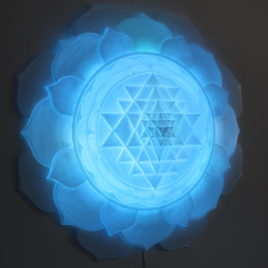 Sri Yantra Aura Light Sculpture (34 in/87 cm)