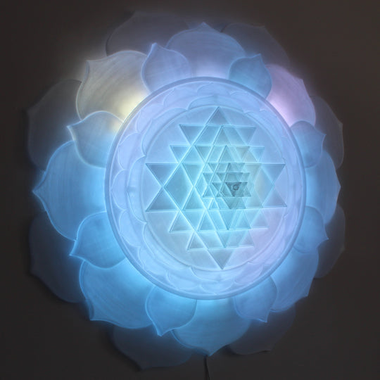 Sri Yantra Aura Light Sculpture (34 in/87 cm)